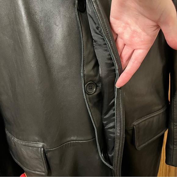 Banana Republic Genuine Buttery Leather Trench Coat - Picture 9 of 17